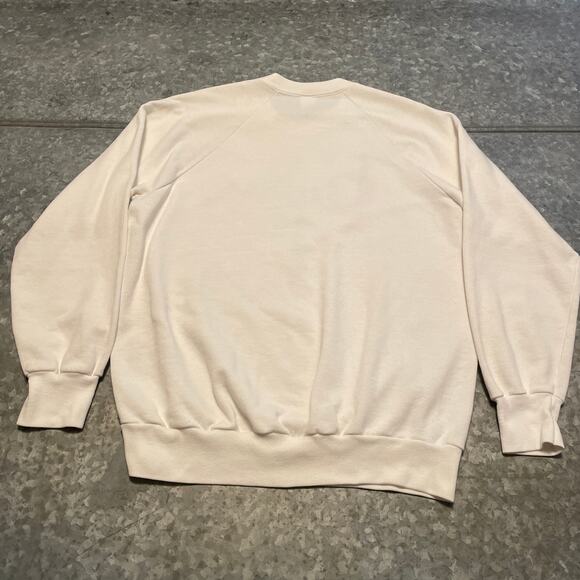 Vintage Bijan Men Logo Raglan Crewneck Sweatshirt XL USA Anvil Cologne Promo 80s - Picture 6 of 11